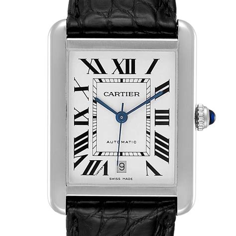 reloj de hombre cartier|stainless steel Cartier watch men's.